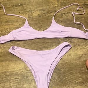 light purple bikini from shein never worn size s